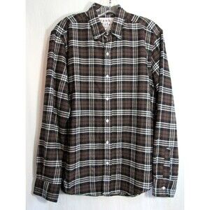 Frank & Eileen Finbar Brown Plaid Button Down Long Sleeve Shirt Size Small NWOT